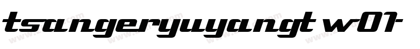 tsangeryuyangt w01字体转换